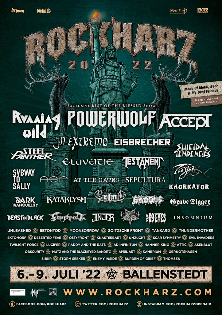 Festivalflyer ROCKHARZ 2022, Quelle: www.rockharz-festival.com